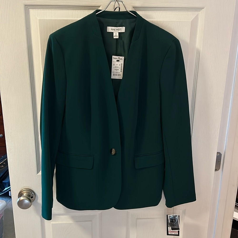 NWT Nine West Green Blazer